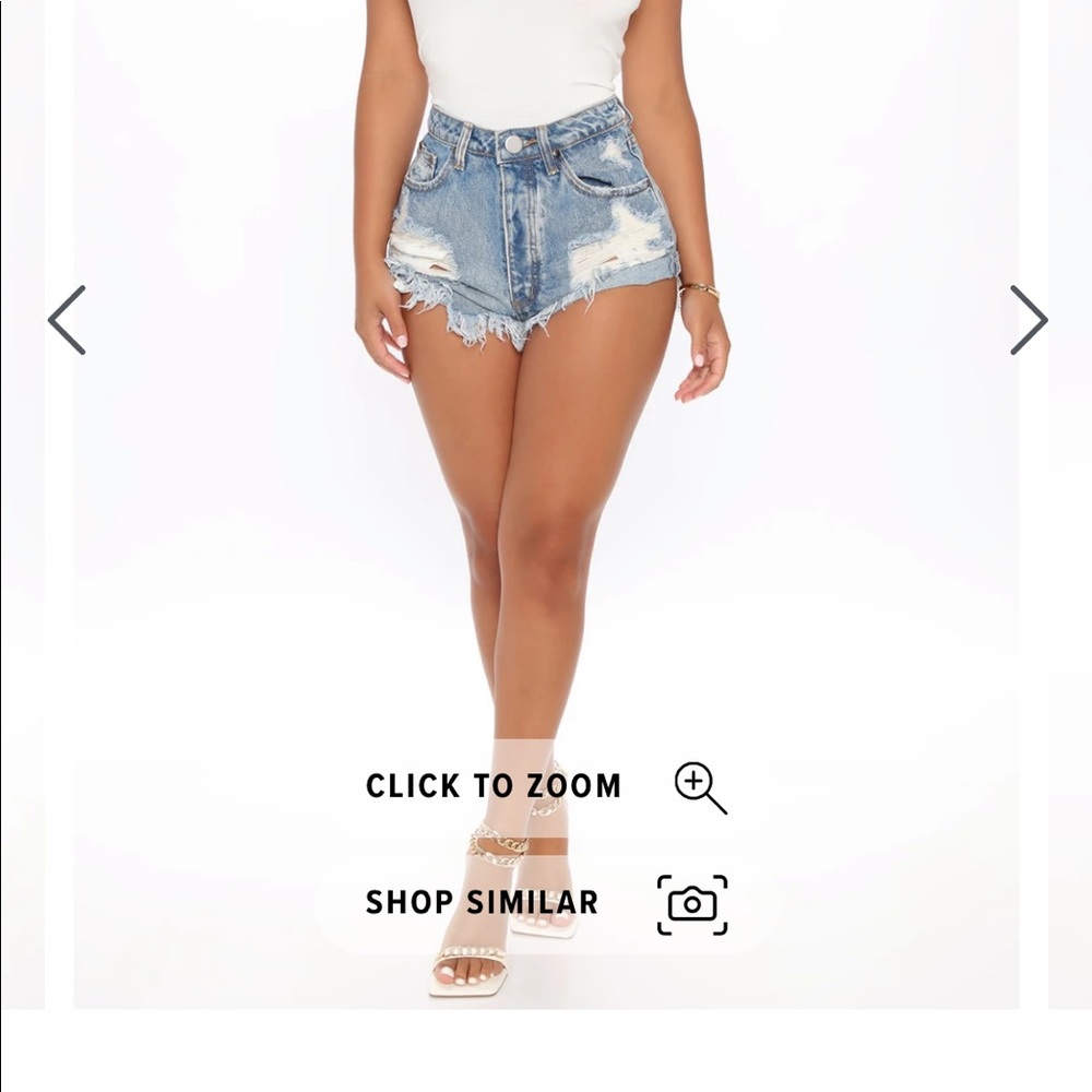 Super-Flattering Fashion Nova HR distress shorts - Picture 10 of 10